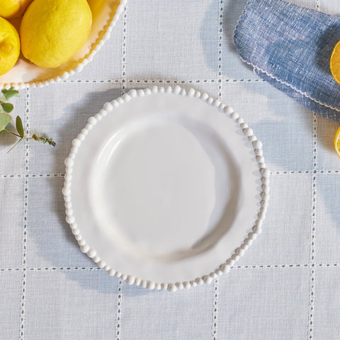 Perla, Melamine Taartplateau, 23 cm, Wit
