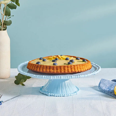 Karaca Perla Melamine Taartstandaard, 36 cm, Blauw