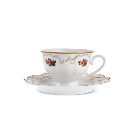 Karaca Forever Bone Antique Gold 26-Delig Ontbijtset