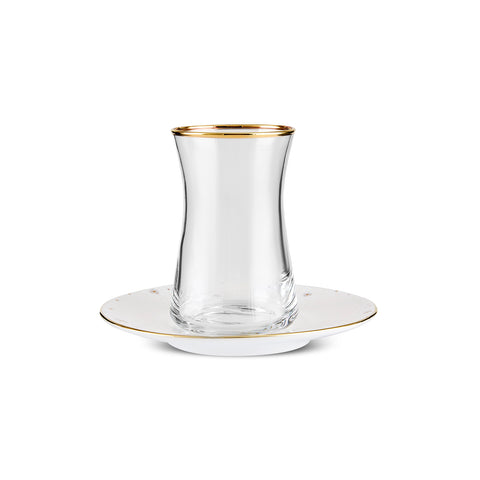 Karaca Fleur 12-Piece Tea Set, 6 Persons
