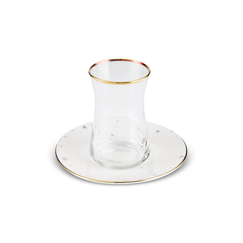 Karaca Fleur 12-Piece Tea Set, 6 Persons