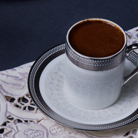 Karaca Royal Bone Kate Koffiekopjesset voor 6 Personen, 90 ml