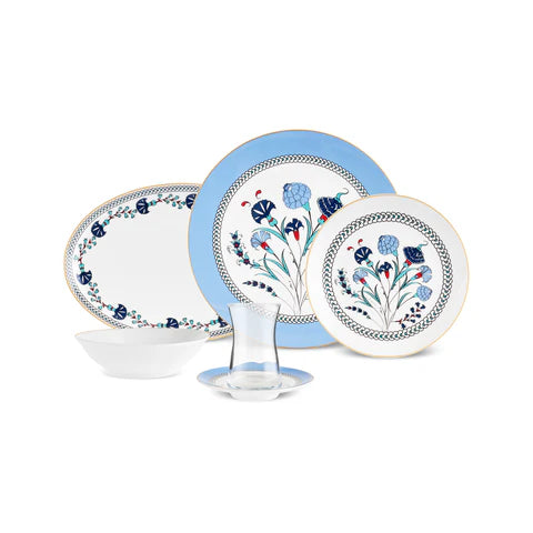 Karaca Blue Clove 26-Delige Ontbijtset voor 6 Personen