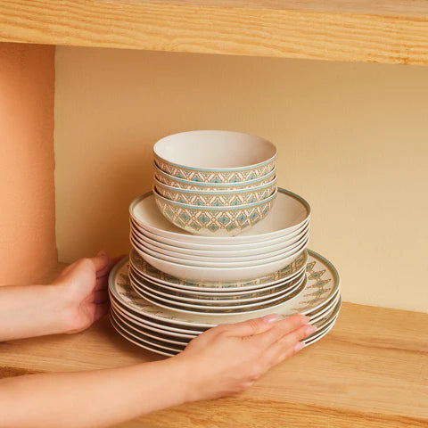 Karaca Forever Bone Dorothy, 53-Delig Dinerservies Voor 12 Personen