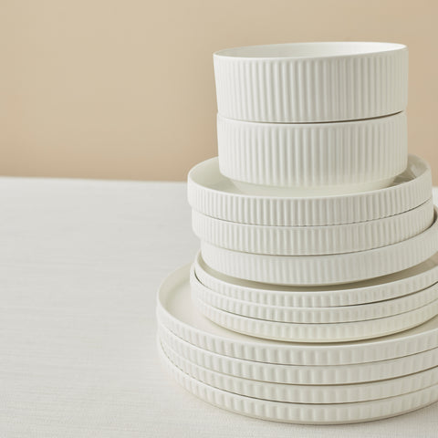 Karaca Forever Bone Pablito 53-Delig Dinnerservies Voor 12 Personen, Wit