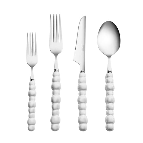 Karaca Pearl 24-Piece Cutlery Set For 6 Persons, Silver