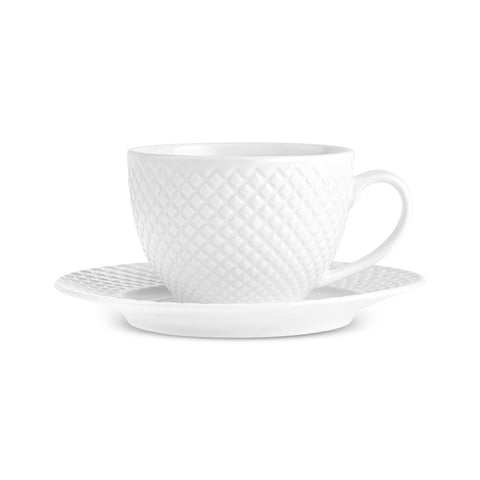 Karaca Nina Embossed Tea Cup Set for 6 People, 220 ml