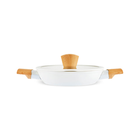 Karaca Swiss Crystal Almond Cream, 6-delige Ondiepe Braadpan Set, Inductie