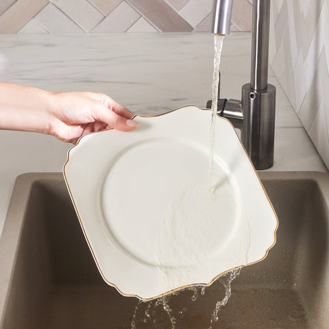 Karaca Stream Bone Vintage 24-delige Serviesset voor 6 Personen, Goud