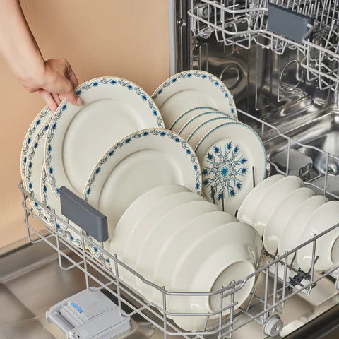Karaca Forever Bone China Iznik 24-delig serviesset voor 6 personen, Meerkleurig