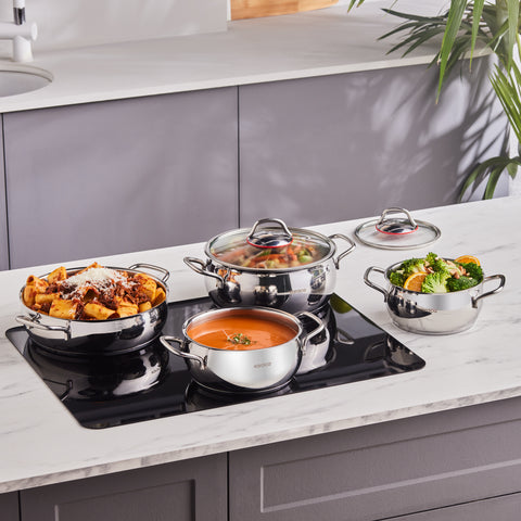 Karaca Emirgan Induction Steel Cookware Set, 8 Piece
