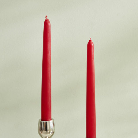Karaca Home 2-delige Kaarsenstandaard Rood 24 cm