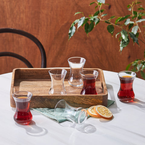 Karaca Vefa Theeglas 6-delige Set
