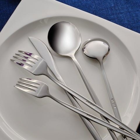 Karaca Orion Platin 30-Piece Cutlery Set for 6 People