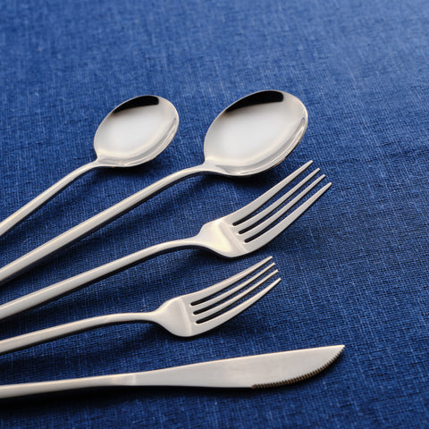 Karaca Orion Platin 30-Piece Cutlery Set for 6 People