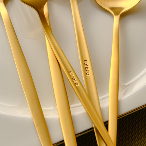 Karaca Orion Matte Gold 12-Persoons 60-Delig Bestekset