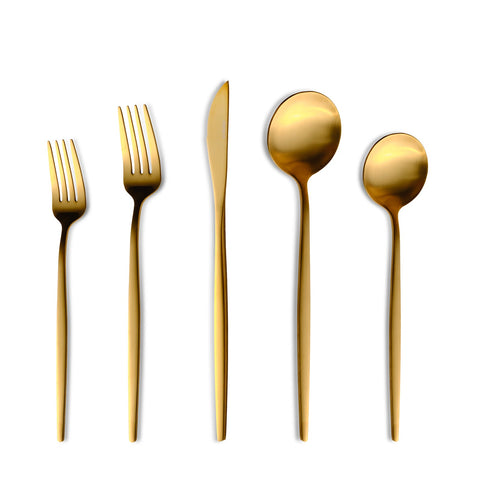 Karaca Orion Matte Gold 12-Persoons 60-Delig Bestekset