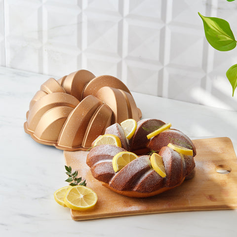 Karaca Gietaluminium Cakevorm Gevlochten Goud 26 cm
