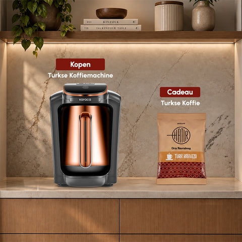 Karaca Hatır Neo Inox Turkse Koffiemachine, 735 W, 300 ml, Brons