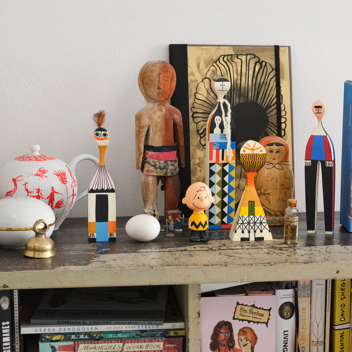 Vitra Wooden Dolls No. 1 exklusive limitierte Holzfigur bunt bemalt