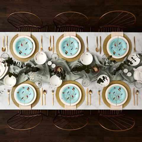 Karaca Fine Pearl Grace Mint - 58-delige parelserviesset voor 12 personen