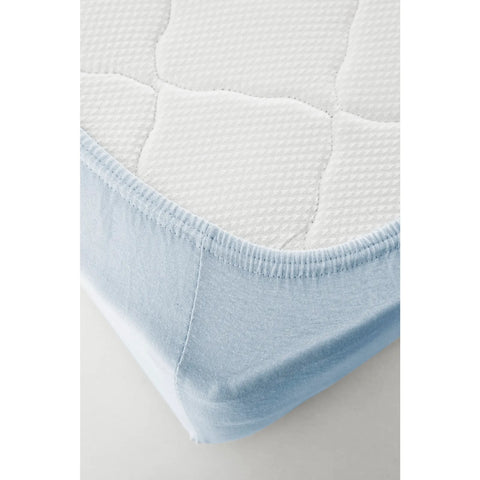 KH JERSEY FITTED SHEET LIGHT BLUE DEU (200x200+30)