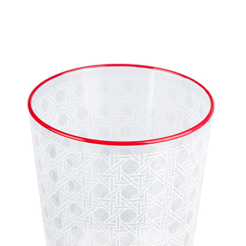 Karaca Blanco rood waterglas