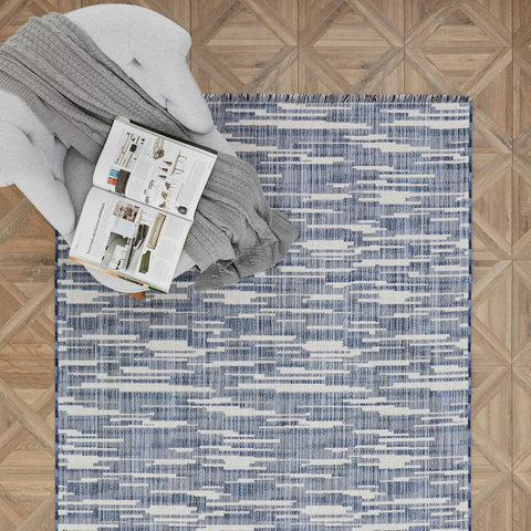 Kaşmir Halı Dogasever Recycled Katoenen Tapijten Ayaz 120x180 cm