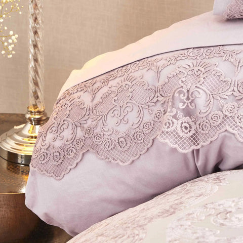Karaca Home Valeria Best 8-delige bruidsschatset, oudroze