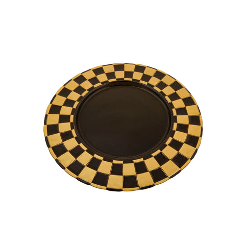 Karaca X İst-collectie Istanboel serveerbord 33 cm, goud