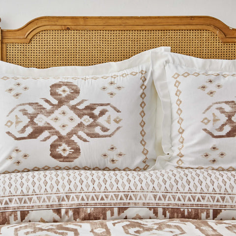 Karaca Home Neos - beige tweepersoons dekbedovertrekset van 100% katoen