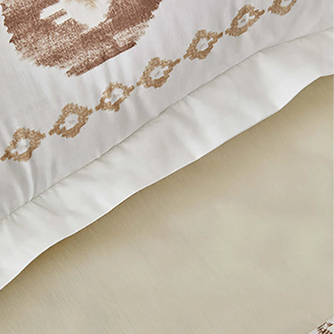 Karaca Home Neos - beige tweepersoons dekbedovertrekset van 100% katoen