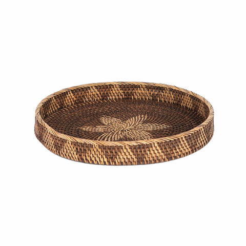 ANTIQUE RATTAN TEPSI 40CM