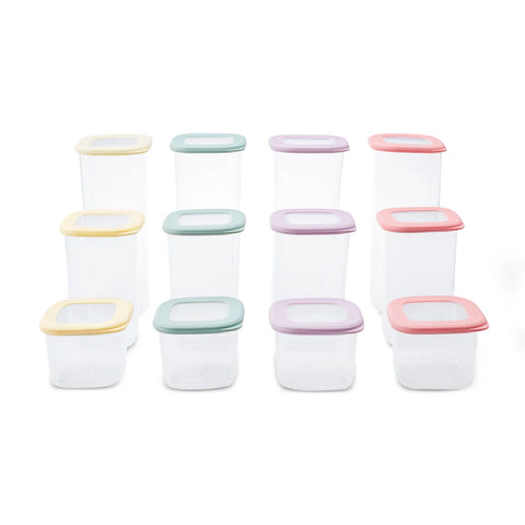 Karaca Korbs - set met 12 voorraadbakjes