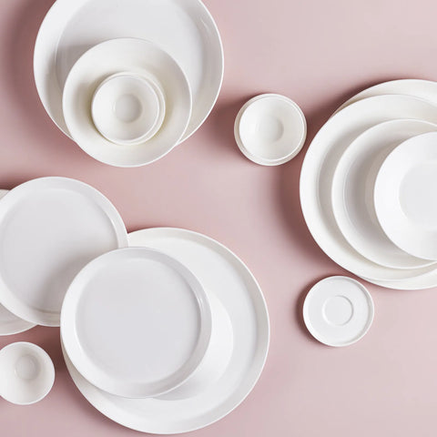 Karaca Hussein Chalayan Digital 6-delig tafelservies, Fine Pearl