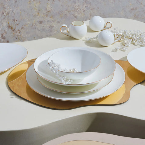 Karaca Red Carpet Collection Fine Pearl Extra Chanak Gold 62-delig parelservies voor 12 personen