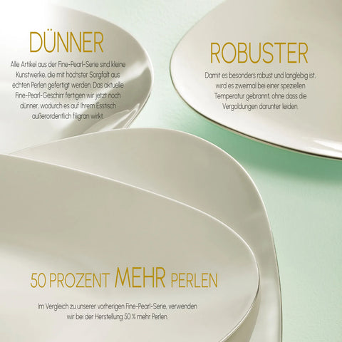 Karaca Red Carpet Collection Fine Pearl Extra Chanak Gold 62-delig parelservies voor 12 personen