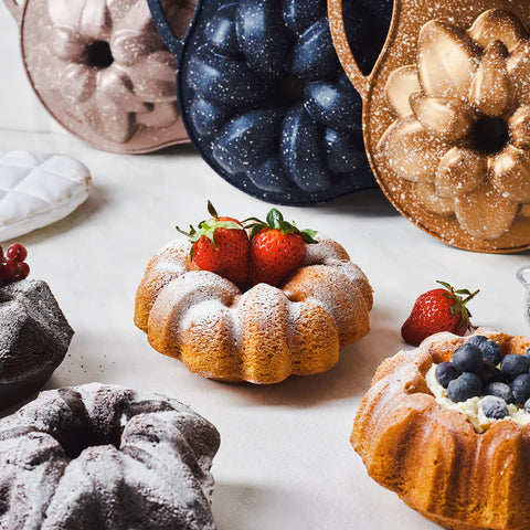 Karaca Cake Pro 4-delige Rosegold Gietijzeren Taartvorm