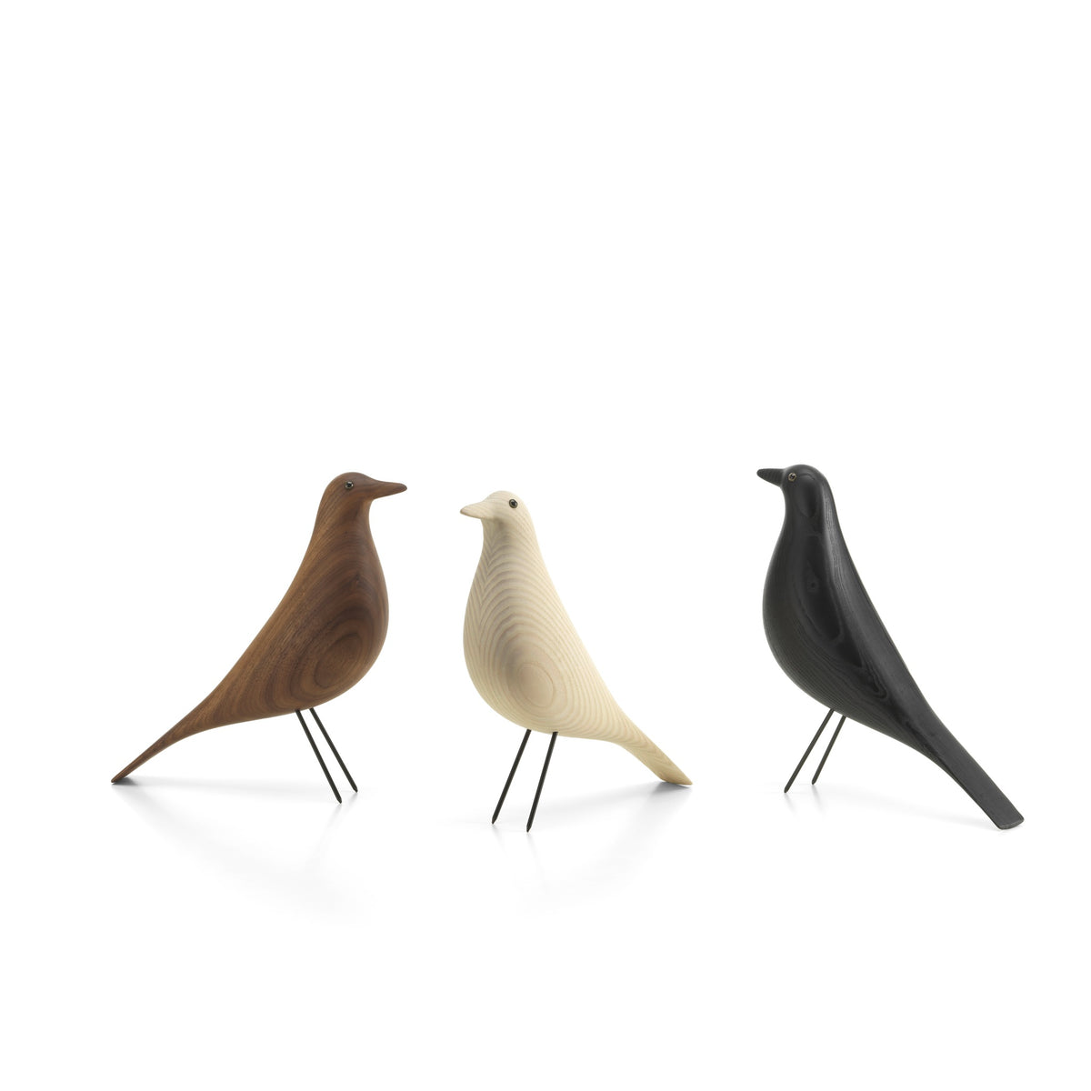 Vitra Eames House Bird Dekofigur Vogel Eschenholz cotton white