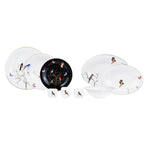 Karaca Fine Pearl Grace Black - 58-delig parelservies voor 12 personen