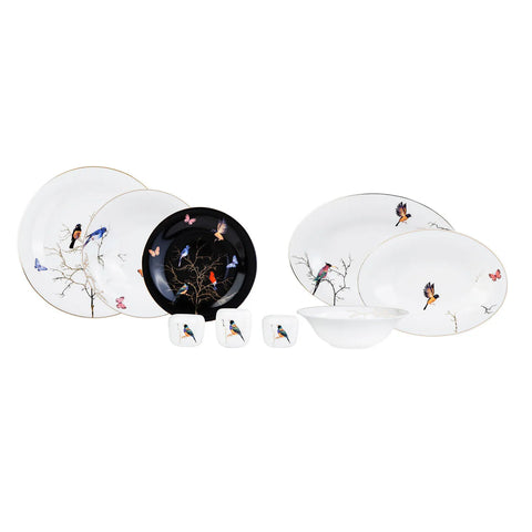Karaca Fine Pearl Grace Black - 58-delig parelservies voor 12 personen