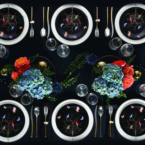 Karaca Fine Pearl Grace Black - 58-delig parelservies voor 12 personen