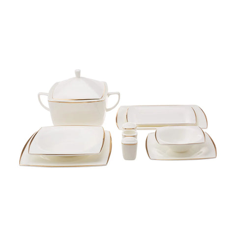 Karaca Red Carpet Collection Fine Pearl Agate 62-delig ontbijtservies voor 12 personen