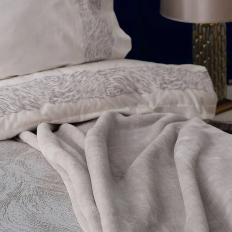 Karaca Home Lyra Zilver 8-delige set bedlinnen