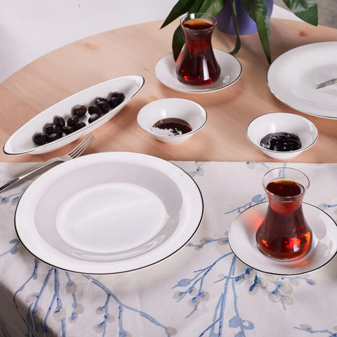 KARACA FINE PEARL NEW FAME PLATIN 26 PRÇ KAHVALTI SETİ RND