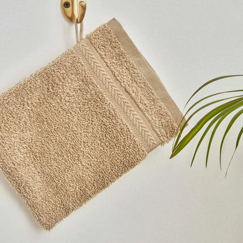 Karaca Wheat Mocha 100% Katoenen Washandje 16X22 cm
