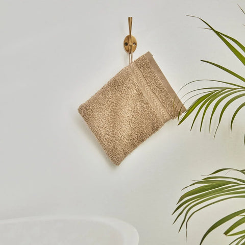 Karaca Wheat Mocha 100% Katoenen Washandje 16X22 cm