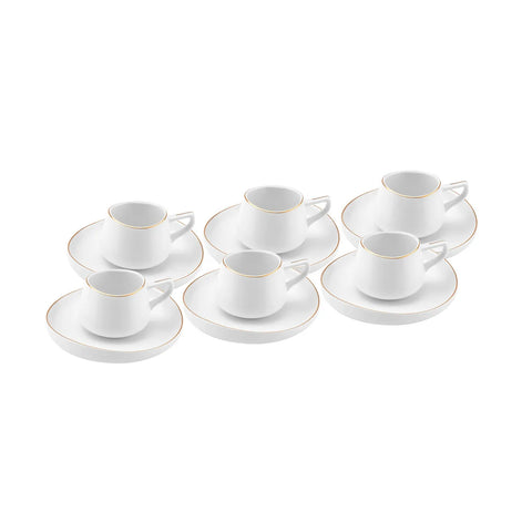 KARACA STREAMLINE HOLE 6 KİŞİLİK 80 ML KAHVE FİNCANI