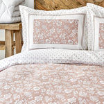 Karaca Home Celerina, dekbedovertrekset voor één persoon, 100% katoen, roze