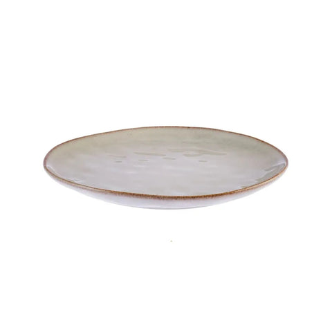 Karaca Aria Reactive Glaze, dinerbord, 27 cm, beige